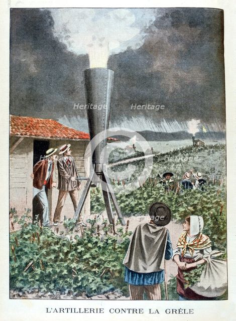 Artillery against the Hailstorm, 1901. Artist: Unknown