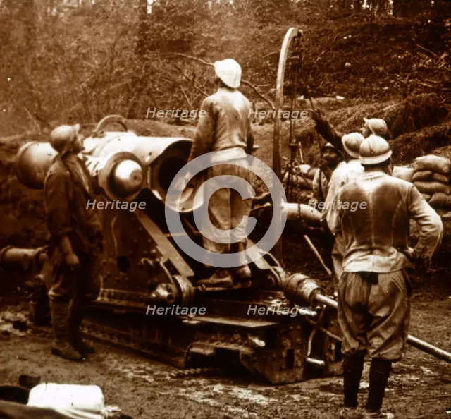 Artillery, Bois du Chatelet, France, c1914-c1918. Artist: Unknown.