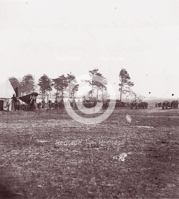 Artillery Camp, City Point, Virginia, 1861-65. Creator: Andrew Joseph Russell.