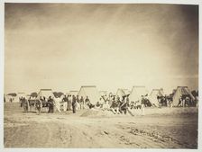 Artillery Encampment, Camp de Châlons, 1857. Creator: Gustave Le Gray