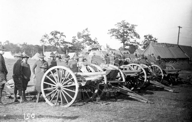 Artillery, Fort Sheridan, Illinois, USA, 1905. Artist: Unknown