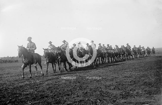 Artillery hike, San Antonio, between c1910 and c1915. Creator: Bain News Service.