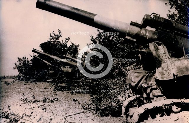 Artillery in position around Voronezh, south western Russia, 1943. Creator: Unknown.