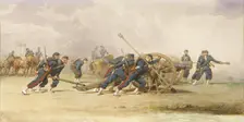 Artillery Practice, 1860. Creator: Isidore Pils