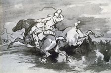 Artilleryman Leading his Horses into the Field 1913.Artist: Theodore Gericault