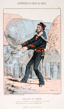 Artillerie de Marine Siege of Paris, Franco-Prussian War, 1870-1871. Artist: Anon