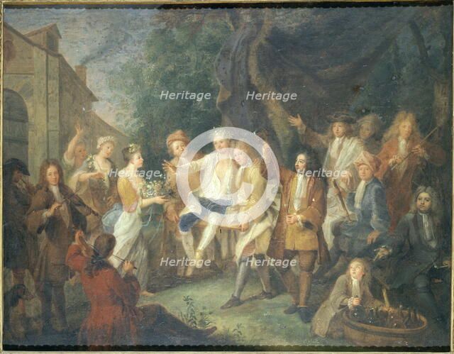 Artist meeting, around 1700, c1700. Creator: Unknown.