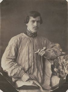 Artist (or Assistant) with Pipe, 1853-1857. Creator: Frank Chauvassaignes (French)