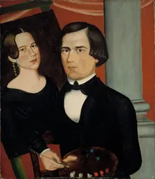 Artist and his Subject, c1845. Creator: Unknown