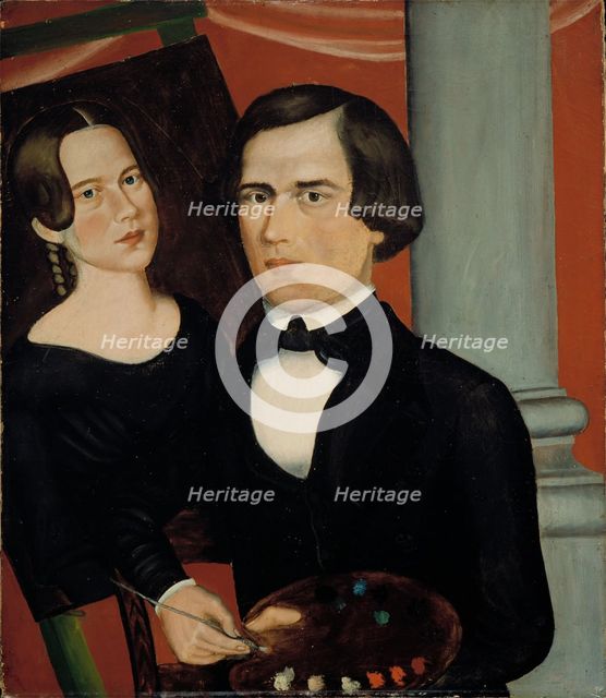 Artist and his Subject, c1845. Creator: Unknown.
