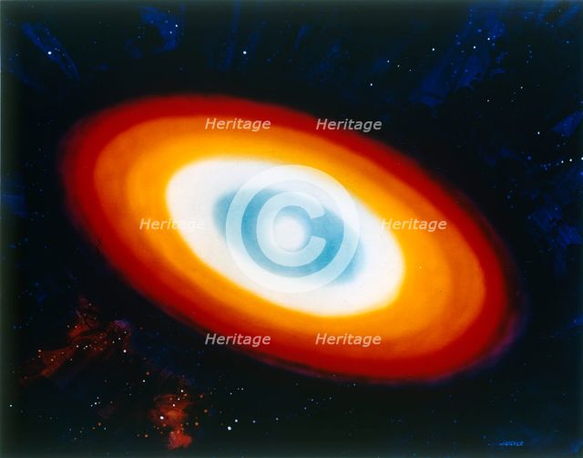 Artist's impression of 'disc star' in constellation Cygnus. Creator: NASA.