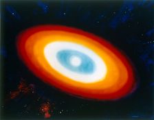Artist's impression of disc star in constellation Cygnus. Creator: NASA