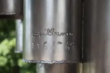 Artist's signature, Sibelius Monument, Sibelius Park, Helsinki, Finland, 2011 Creator: Sheldon Marshall