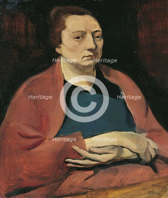 Artist’s wife, 1921. Creator: Georges Kars.