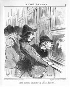 Artistes en train d'examiner le tableau d'un rival, 1852. Creator: Honore Daumier