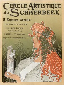 Artistic Club of Schaerbeek, 5th annual show, 1897. Artist: Privat-Livemont, Henri (1861–1936)