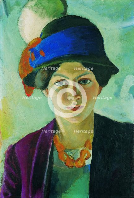 Artist's Wife with Hat, 1909.