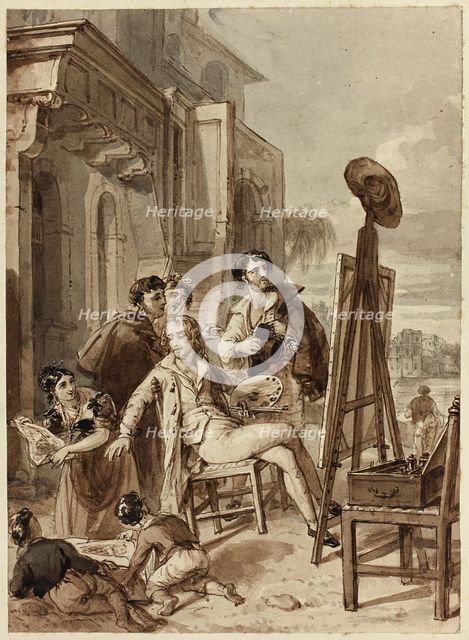 Artists and Amateurs, February 24, 1832. Creator: John Partridge.