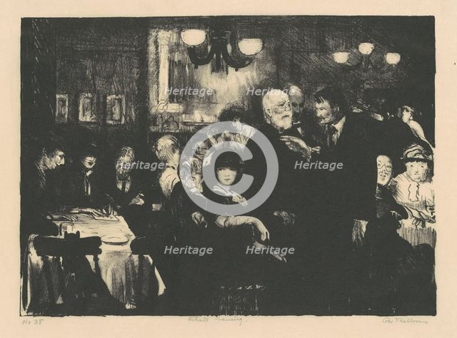 Artists' Evening, 1916. Creator: George Wesley Bellows.