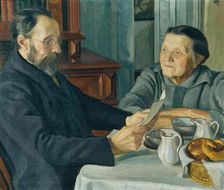 Artist's parents, 1913. Creator: Wojciech Weiss