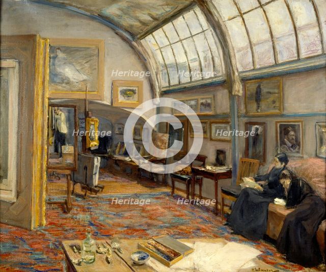 Artist's studio at the Brandenburger Tor in Berlin, 1902. Artist: Liebermann, Max (1847-1935)