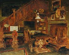 Artist's studio in Venice, 1877. Creator: Carl Schuch