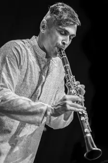 Arun Ghosh, 2018. Artist: Alan John Ainsworth