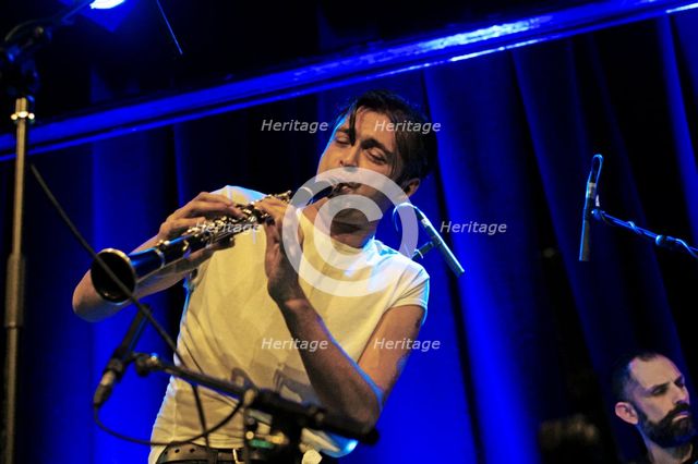 Arun Ghosh, Ropetackle Arts Centre, Shoreham, West Sussex, Jan 2016. Artist: Brian O'Connor.