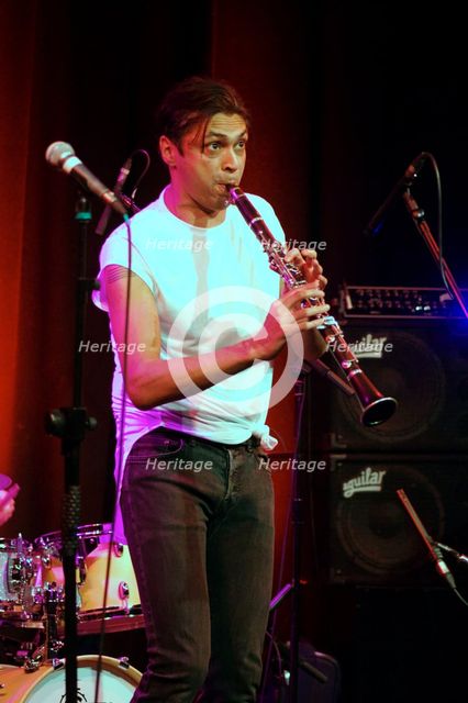 Arun Ghosh, Ropetackle Arts Centre, Shoreham, West Sussex, Jan 2016. Artist: Brian O'Connor.