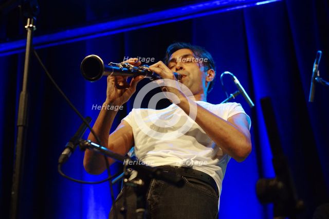 Arun Ghosh, Ropetackle Arts Centre, Shoreham, West Sussex, Jan 2016. Artist: Brian O'Connor.