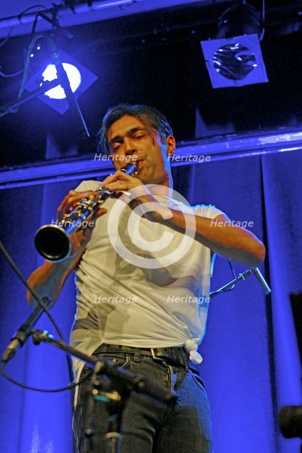 Arun Ghosh, Ropetackle Arts Centre, Shoreham, West Sussex, Jan 2016. Artist: Brian O'Connor.