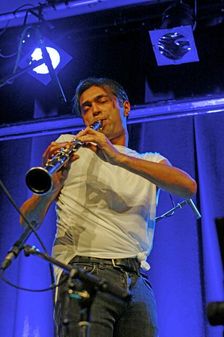 Arun Ghosh, Ropetackle Arts Centre, Shoreham, West Sussex, Jan 2016. Artist: Brian O'Connor