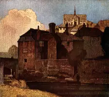 Arundel, West Sussex, 1926.Artist: Bertram Nicholls