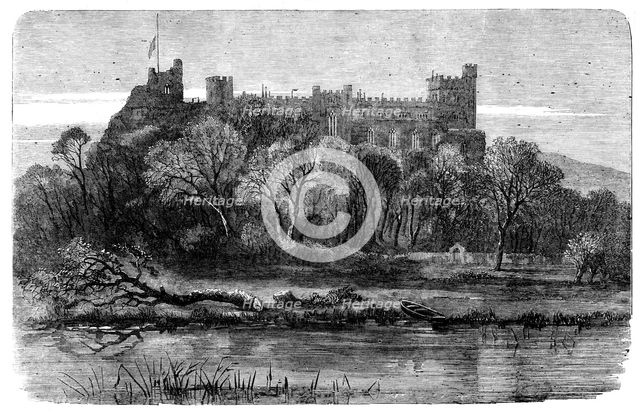 Arundel Castle, Sussex, the Seat of the Duke of Norfolk, 1858. Creator: Unknown.