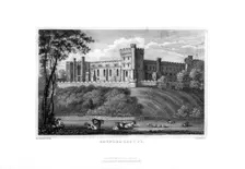 Arundel Castle, West Sussex, 1829.Artist: J Rogers