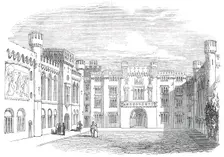 Arundel Castle - the Quadrangle, 1845. Creator: Unknown