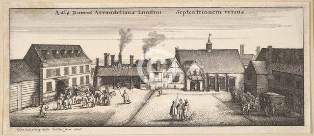 Arundel House from the North, copy, 17th century (?). Creator: Wenceslaus Hollar.