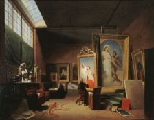 Ary Scheffer's workshop, rue Chaptal, 1851. Creator: Arie Johannes Lamme