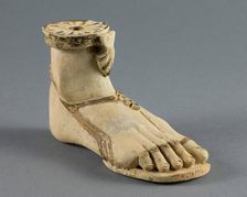 Aryballos (Container for Oil) in the Form of a Right Foot, (7th-6th century BCE?). Creator: Unknown