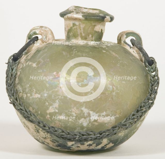 Aryballos (Container for Oil) with Chain, late 1st-2nd century. Creator: Unknown.