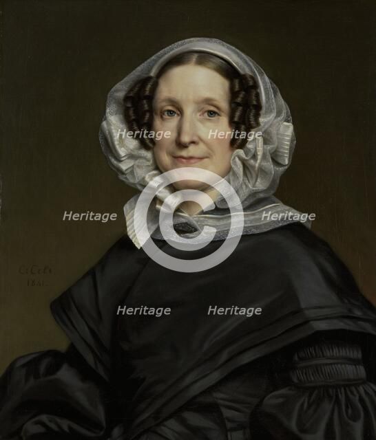 Aryna van der Pot (1786-1850). Wife of N. J. A. c.Hoffmann, 1841. Creator: Cornelis Cels.