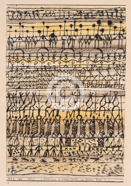 ARA. "Cooling in a Garden of the Torrid Zone", 1924. Creator: Paul Klee.