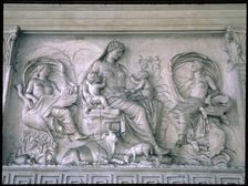 Ara Pacis Augustae, relief depicting Earth fertilized, 9 b.C.