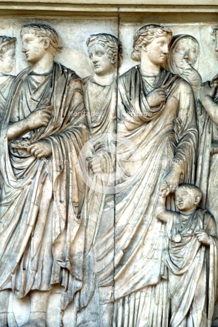 Ara Pacis, Rome, 9 BC. Artist: Unknown