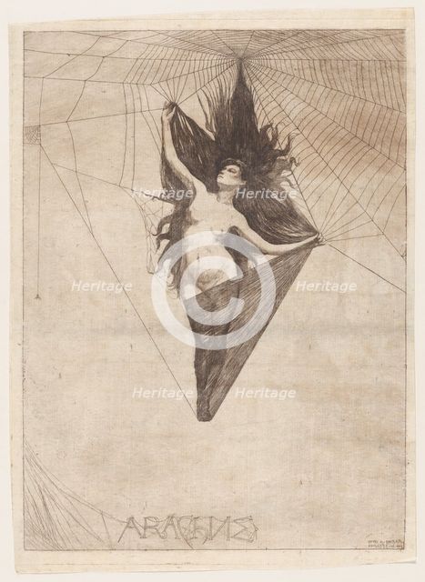 Arachne, 1884., 1884. Creator: Otto Henry Bacher.