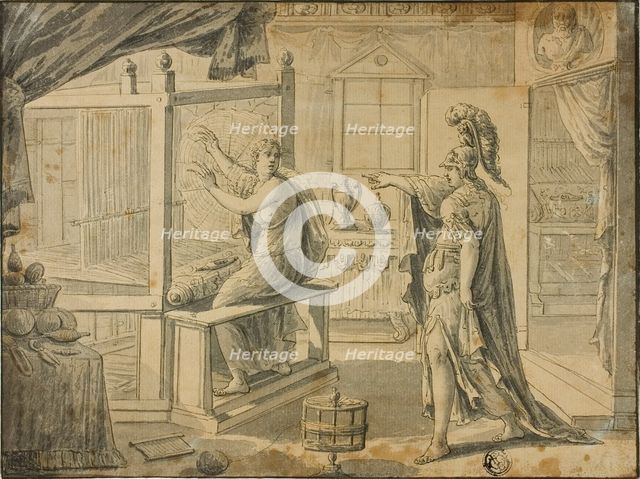Arachne Being Turned into a Spider by Minerva, n.d. Creator: Unknown.
