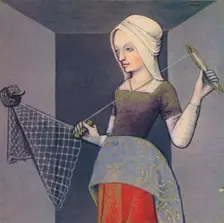 Arachne - Native De Colophon 1403, (1939). Artist: Master of Berry's Cleres Femmes