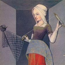 Arachne - Native De Colophon 1403, (1939). Artist: Master of Berry's Cleres Femmes