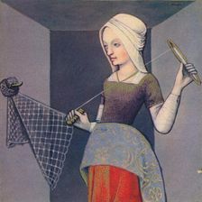 Arachne - Native De Colophon 1403, (1939). Artist: Master of Berry's Cleres Femmes