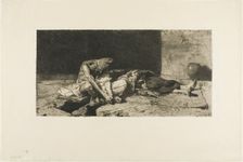 Arab Watching the Body of His Friend, n.d. Creator: Mariano Jose Maria Bernardo Fortuny y Carbo